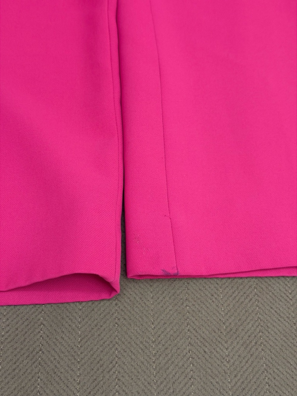 Anne Klein Plus Size 14W Fuchsia Pink Extended Tab Wide Leg Pants - Picture 7 of 7